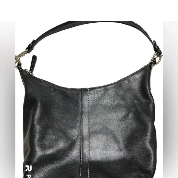 Coach | Bags | Coach G439365 Black Hobo Leather Shoulder Bag